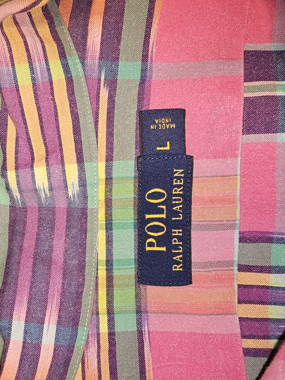 Polo by Ralph Lauren Pink Plaid Short-Sleeve Button-Down Shirt - Picture 3 of 5